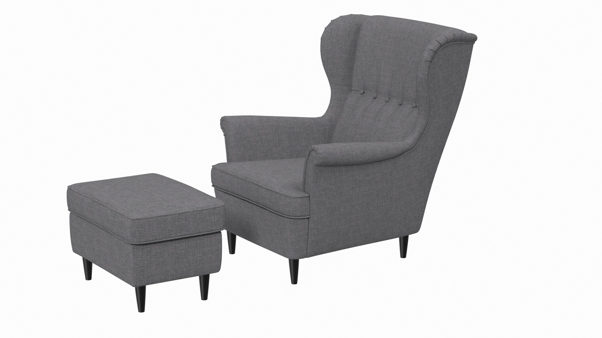 Grey cheap puff chair