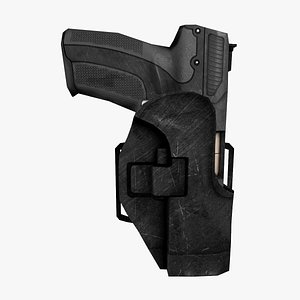 3ds max five-seven semi-automatic pistol holster