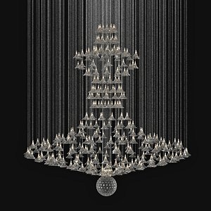 light custom chandelier 3d 3ds