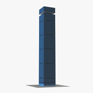 3D model skyscraper modern urban