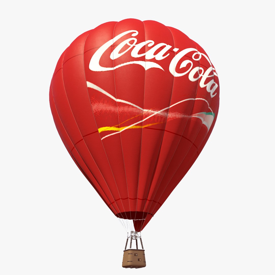 Air Baloon Coca Cola 3d Model