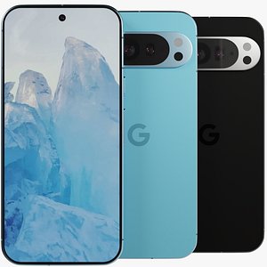 3D Google Pixel 9 Pro model