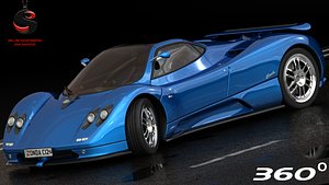 3d max pagani zonda c12 2000