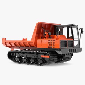 3D Dump Truck Carrier Orange New model
