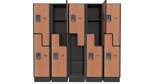 School  Locker 3D model