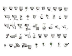Security Surveillance Camera surveillance camera Security Cameras Collection 3D model