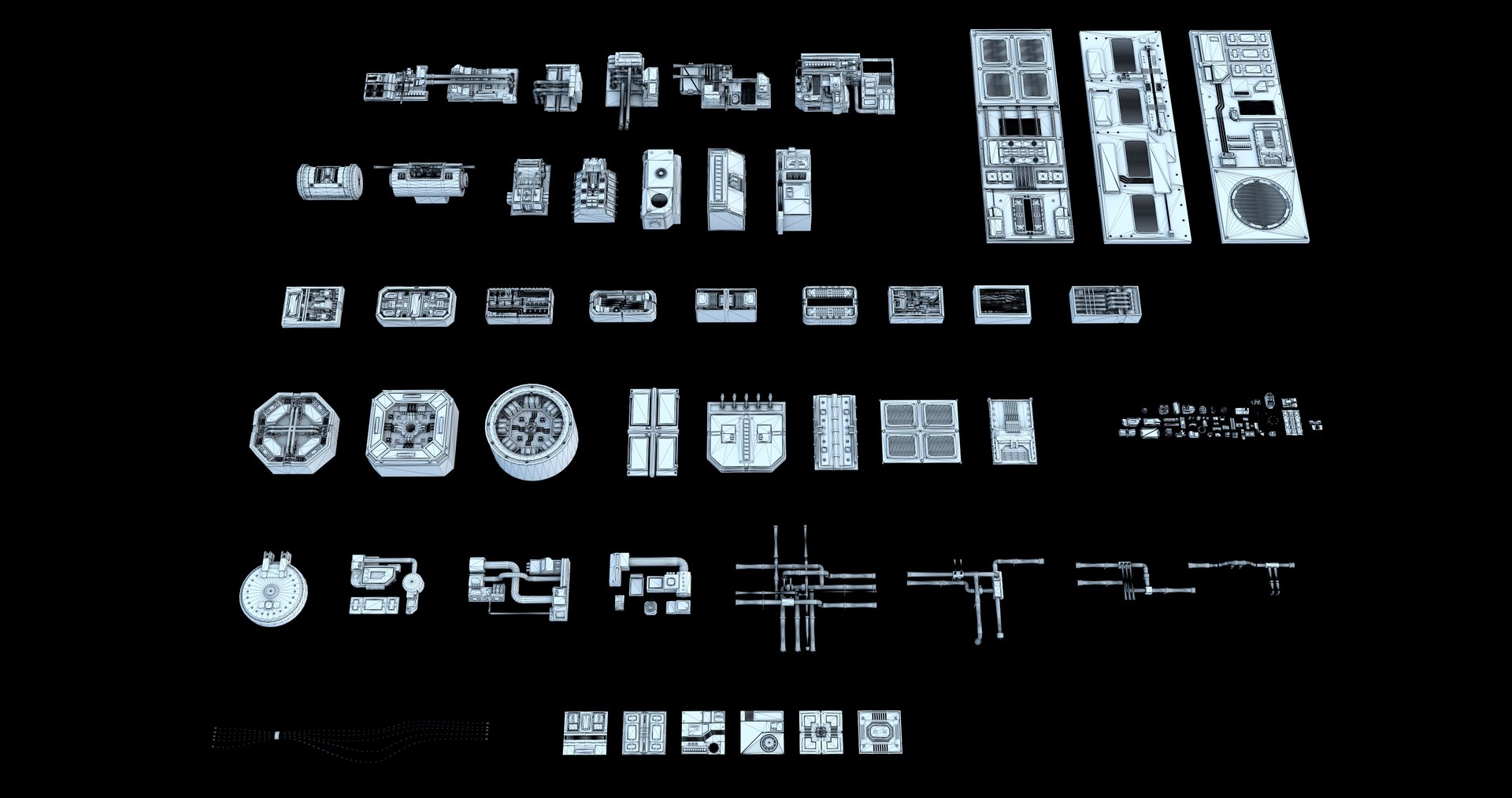 3D sci-fi greeble kitbash model https://p.turbosquid.com/ts-thumb/0U/8t2RJu/5h6C2tYU/11/jpg/1588835528/1920x1080/fit_q87/9fc1a308a5c823e2f6e1993558e75c010a166c5e/11.jpg