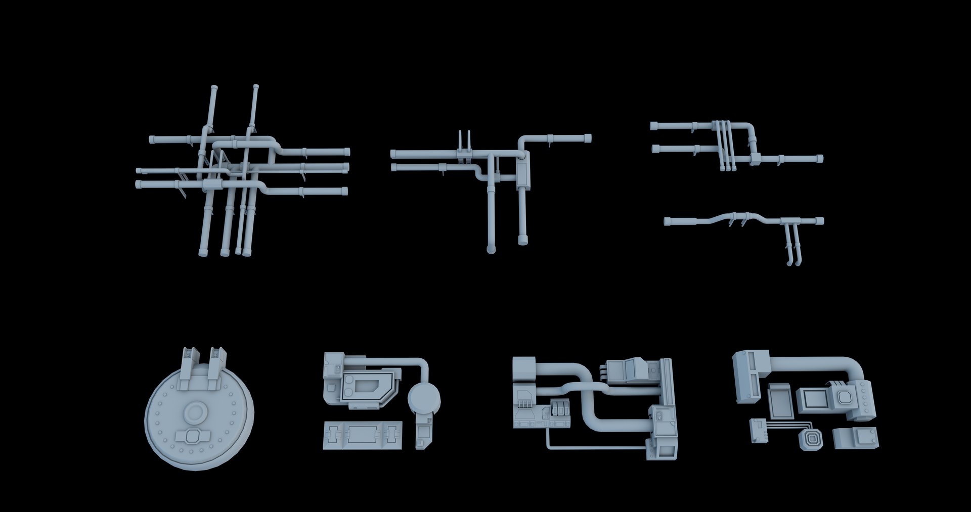 3D sci-fi greeble kitbash model https://p.turbosquid.com/ts-thumb/0U/8t2RJu/XBD9Y0MT/6/jpg/1588835528/1920x1080/fit_q87/48ceed7b1c2539362f332c5ececa450aa6a2d420/6.jpg