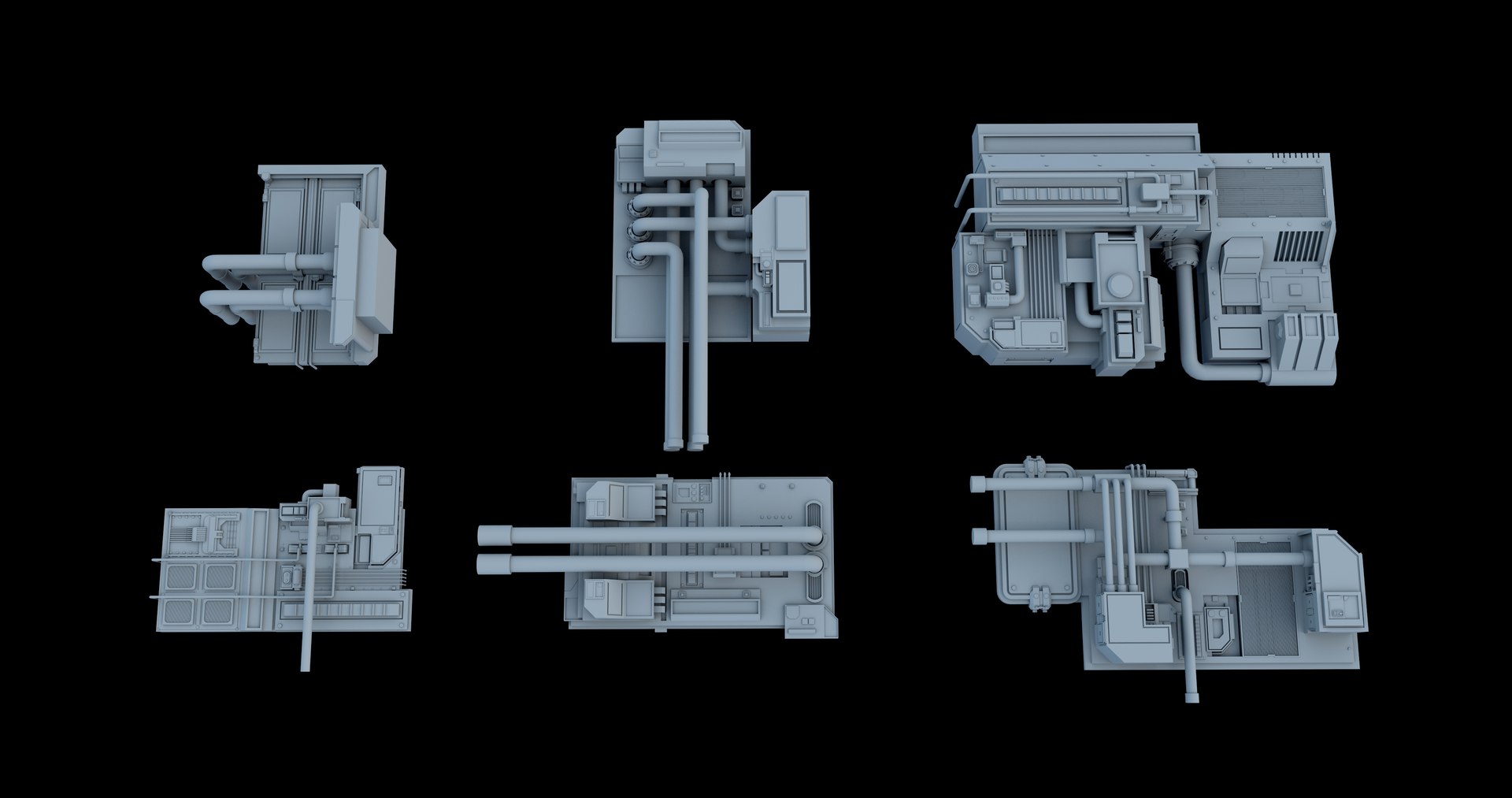 3D sci-fi greeble kitbash model https://p.turbosquid.com/ts-thumb/0U/8t2RJu/ZFJNUYDJ/2/jpg/1588835528/1920x1080/fit_q87/8d94f9f140bbe803e2bd3be92c271afedaf5b39b/2.jpg