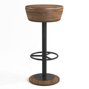 3D bar stool caymus model