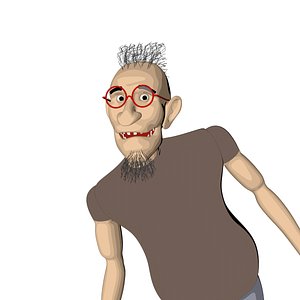 rigged character 3D model