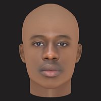 Low Poly Travis Scott Rapper Head