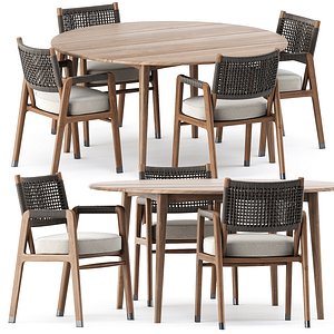 3D model ortigia chair grasshopper table