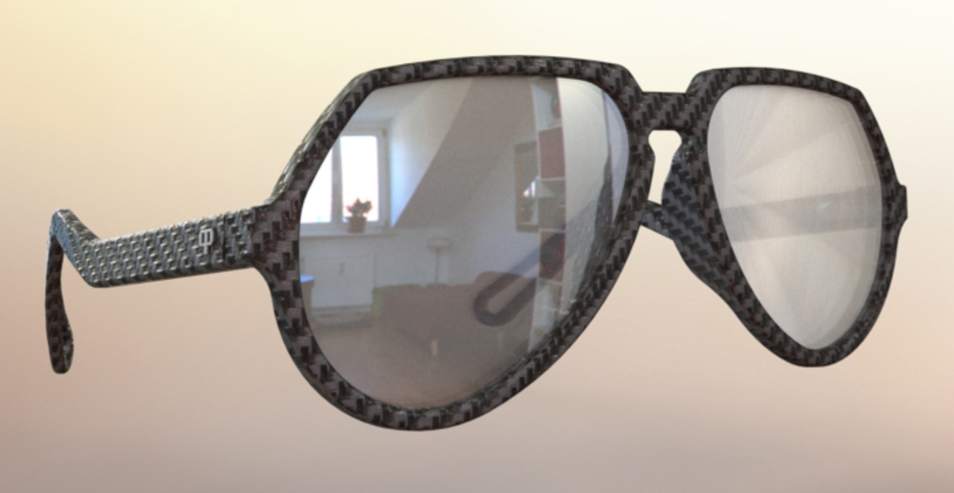 3d Model Vintage Sunglasses