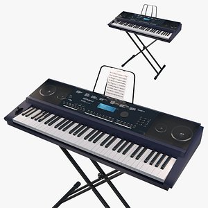 3D Roland Keyboard and Stand