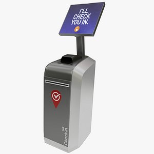 3D realistic check-in kiosk