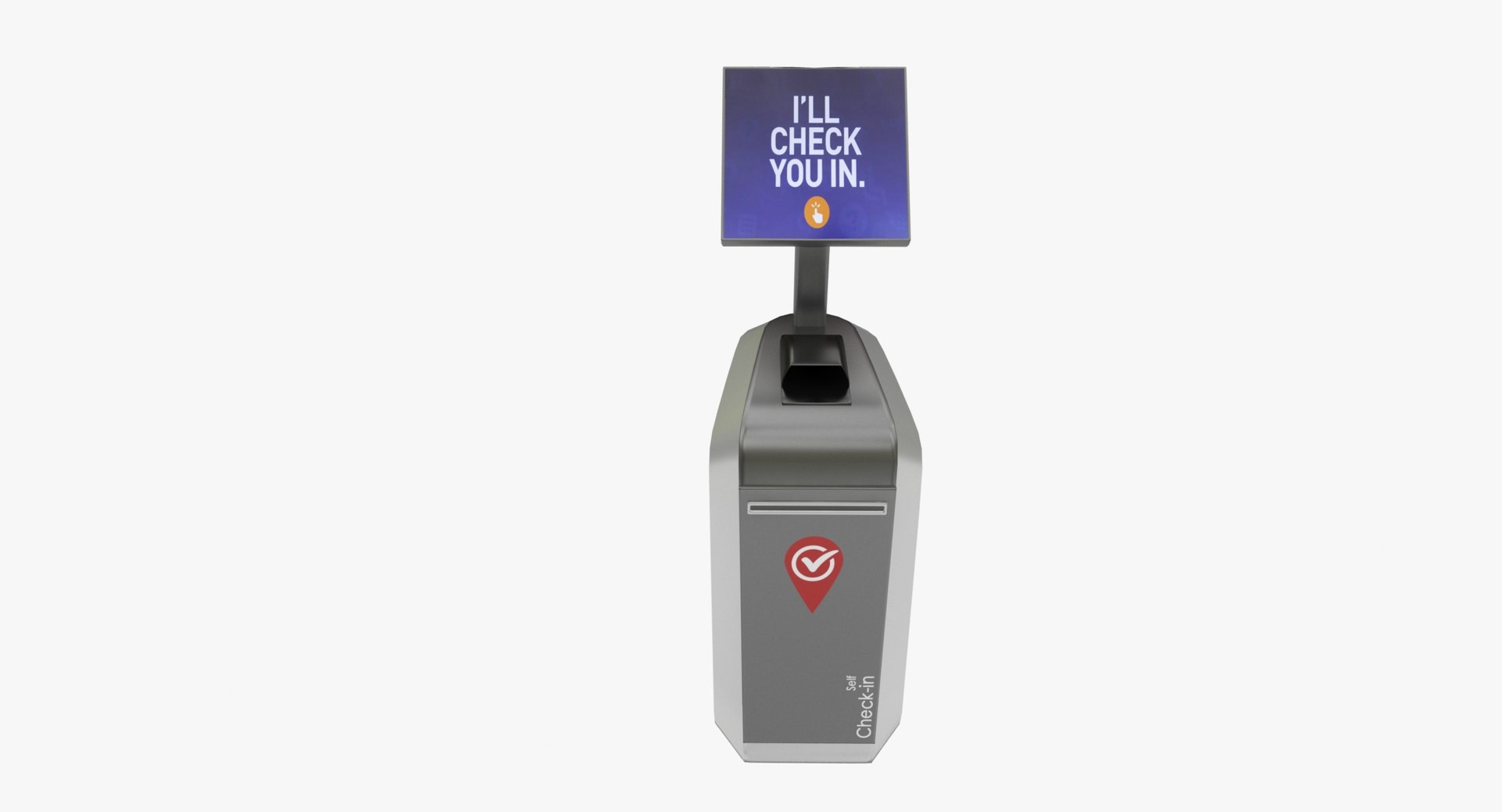 3D Realistic Check-in Kiosk - TurboSquid 1406280