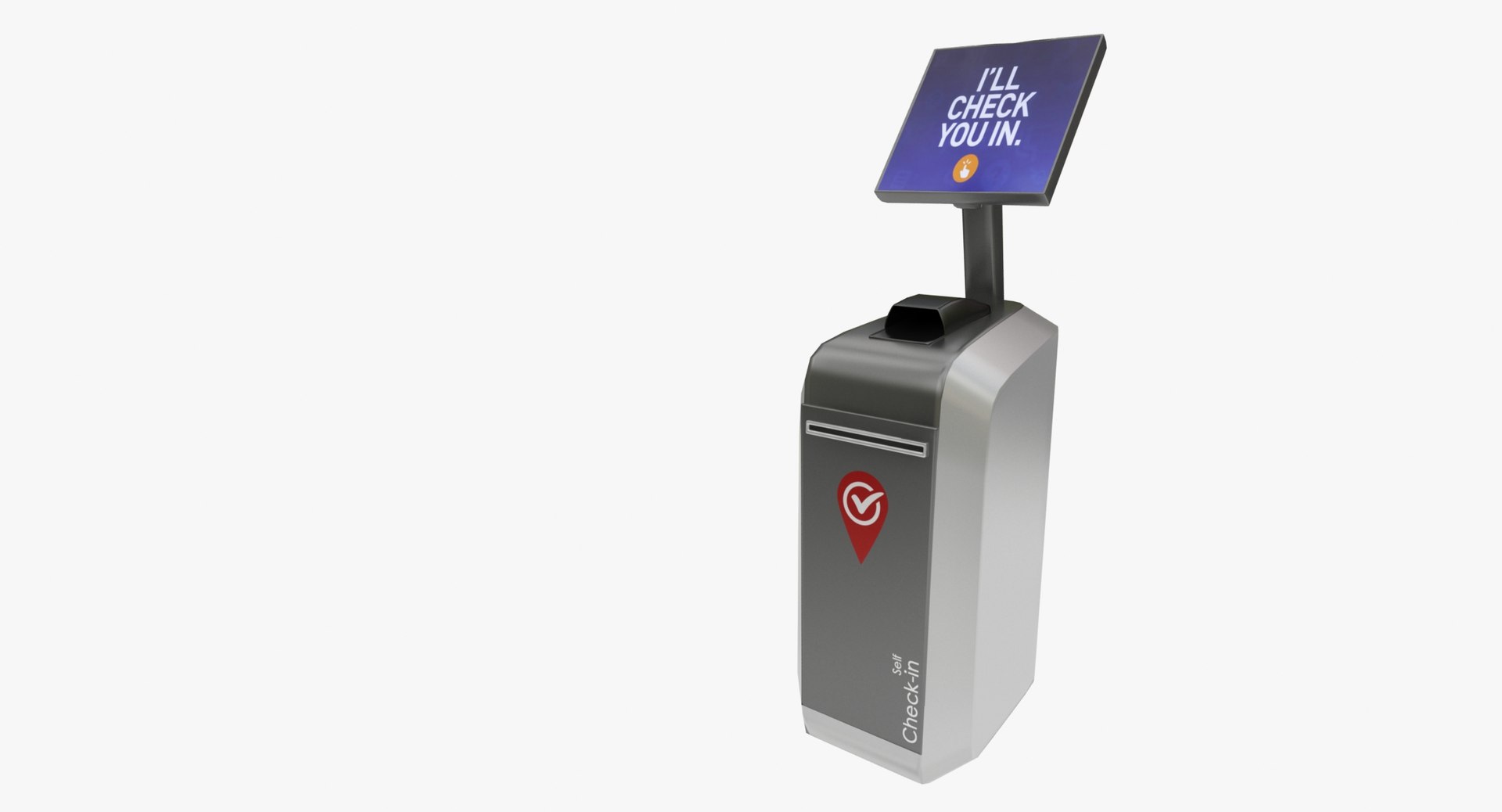 3D Realistic Check-in Kiosk - TurboSquid 1406280