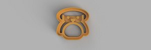 3D model BULDOG COOKIE CUTTER