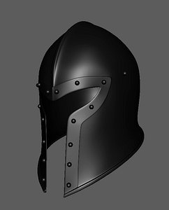 3D mederial helmet barbut model