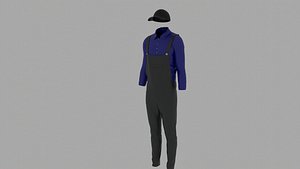Plumber Costume 3D model
