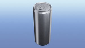 Aluminium Soda Slim Can 3D model