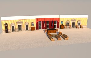 oval office 3D model