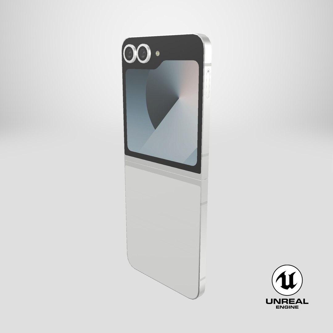 3D Samsung Galaxy Z Flip 6 White https://p.turbosquid.com/ts-thumb/0U/cqhP2j/CY/stemcell_unreal_render/png/1737037020/1920x1080/fit_q87/f4c3e6ef7f558b804a1c825daff18911e6a77483/stemcell_unreal_render.jpg