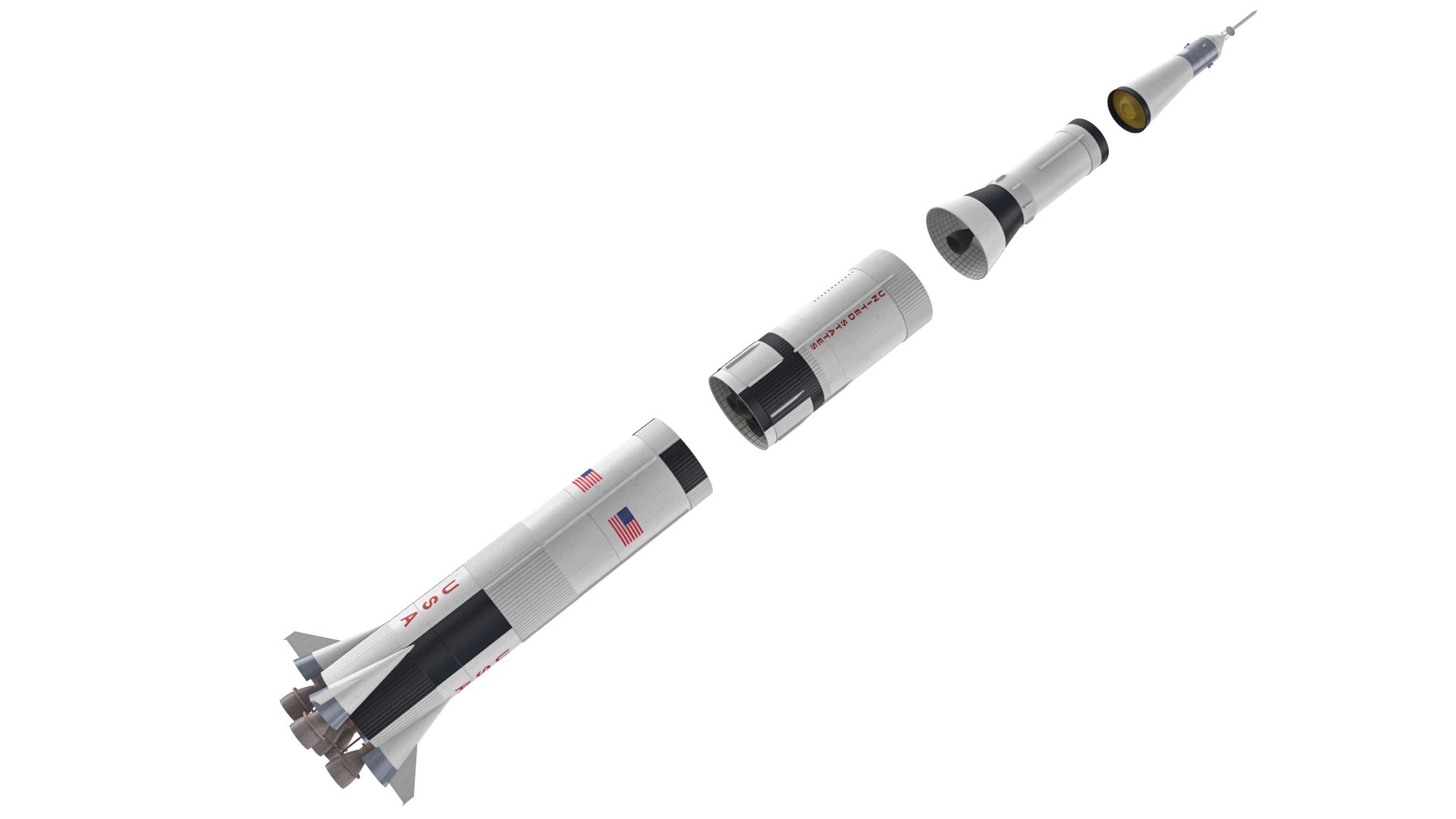 Nasa space rockets 3D model - TurboSquid 1471157