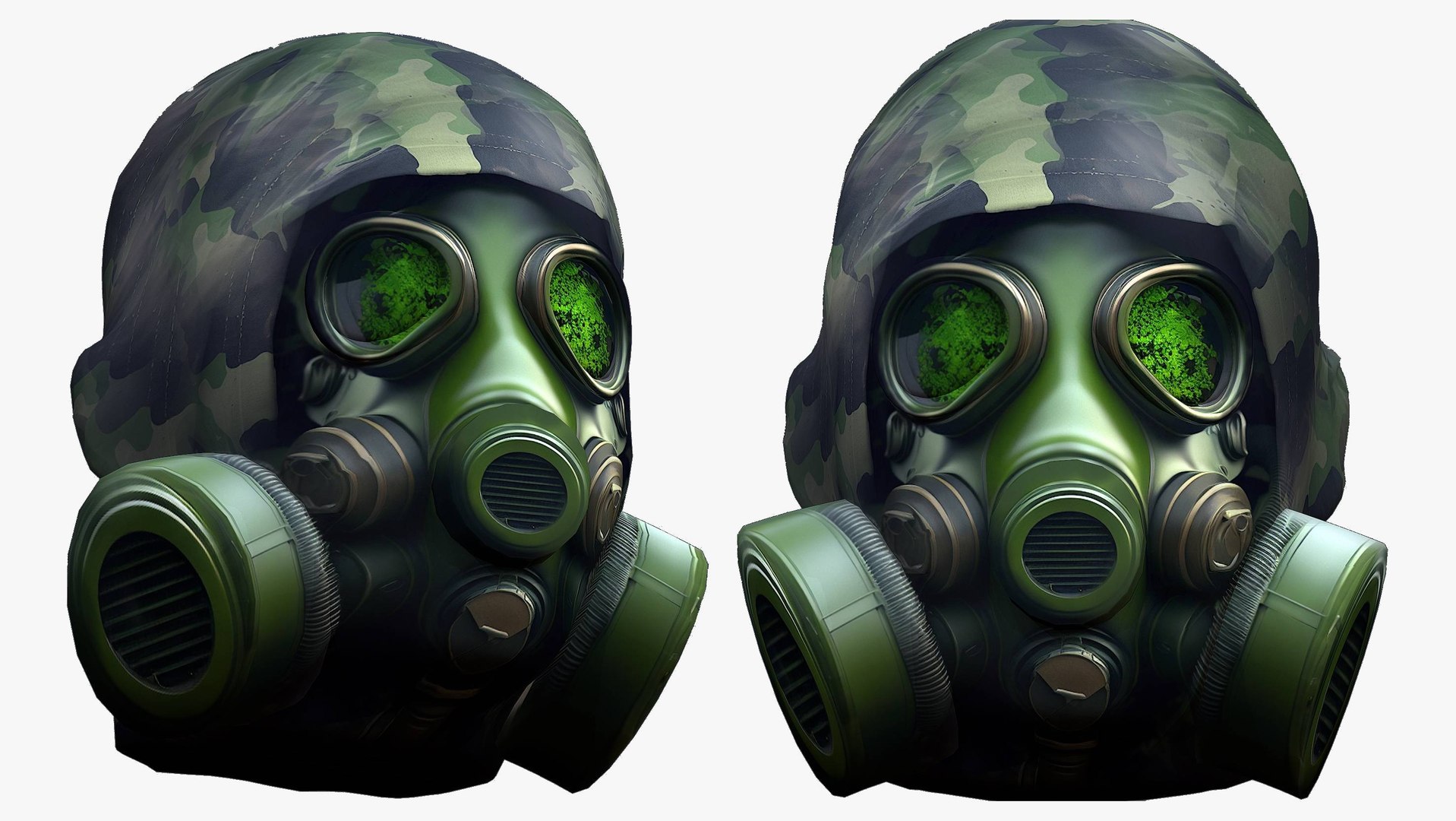 Gas Mask Helmet 3d Model Military Combat Soldier Armor Scifi Fantasy ...