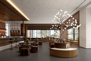 restaurant interior 3D model