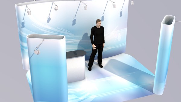 3D small expo display stand