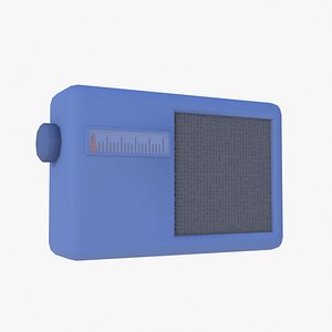 AM FM Radio Transistor low poly