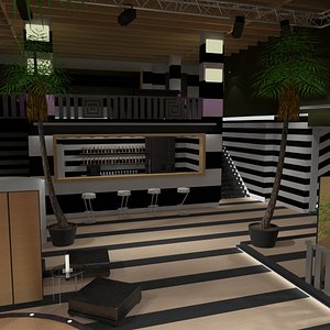 3d model nightclub lighting 4