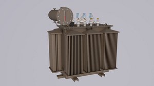3D Oil-Immersed Power Transformer