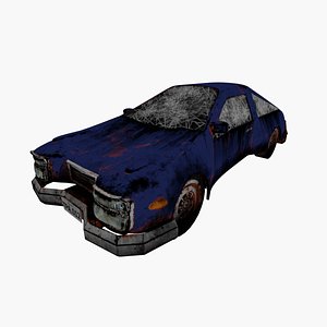 3D Abandoned Car model