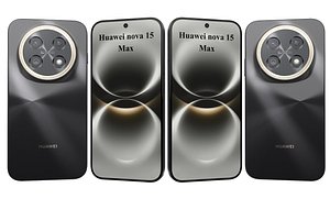 3D Huawei Nova 15 Max Obsidian Black