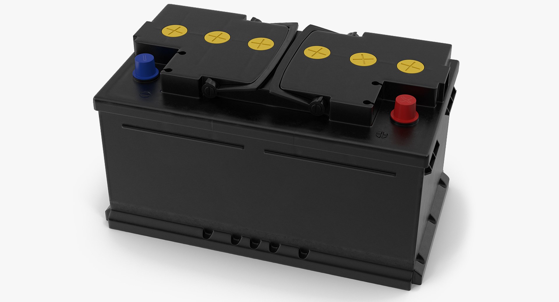 Car Battery 12V 3D model preview