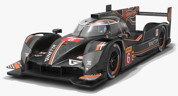 modelo 3d Ginetta G60 LT P1 # 6 WEC LMP1 Temporada 2019 2020