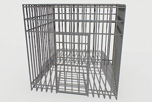 basement jail storage 3D model