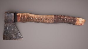 3D Low poly Axe