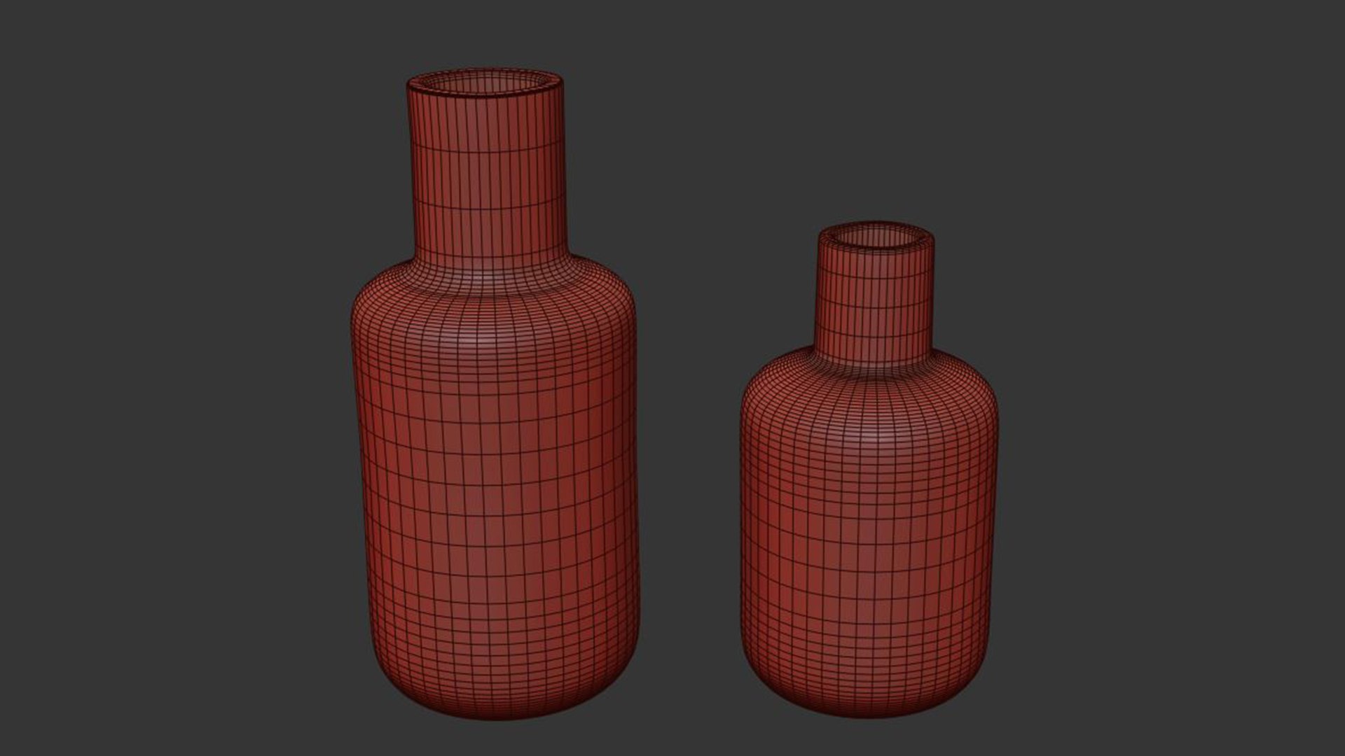 Artisanal Ceramic Vase Set Model - TurboSquid 2338212