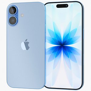 3D Apple iPhone 17 Blue