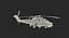 Russian Helicopter Mil Mi-24 Hind Rigged 3D Model