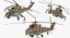 Russian Helicopter Mil Mi-24 Hind Rigged 3D Model
