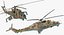 Russian Helicopter Mil Mi-24 Hind Rigged 3D Model