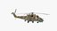 Russian Helicopter Mil Mi-24 Hind Rigged 3D Model