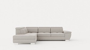 3D Corner Sofa Bed REGINI Left