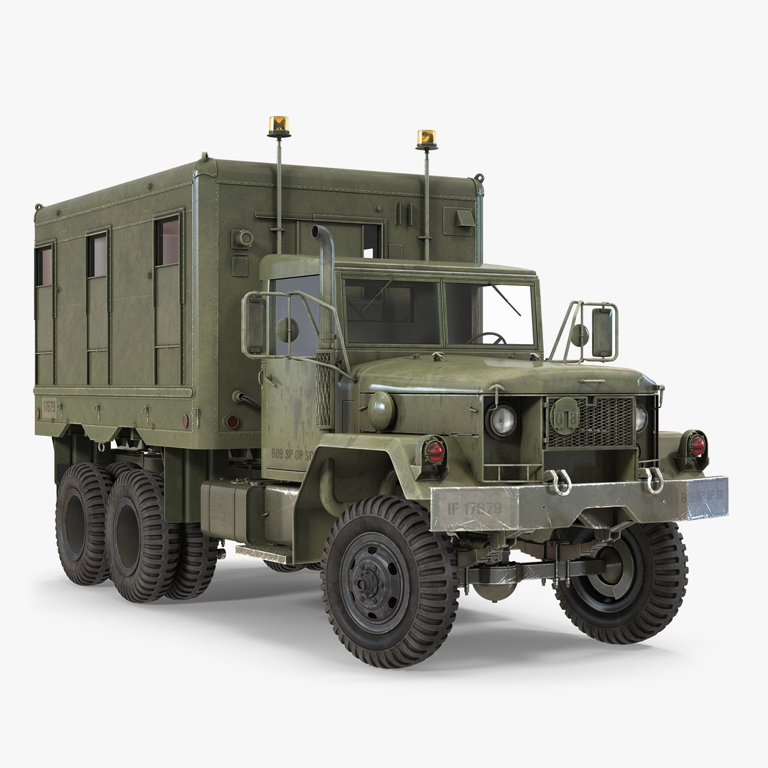 M109 Shop Van Rigged 3D Model 3D model preview