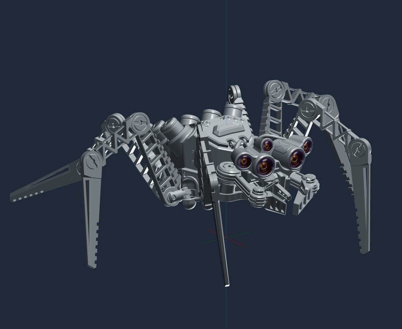 Mechanical Spider Robot 3D model https://p.turbosquid.com/ts-thumb/0V/GusXLE/zc/sc_04/jpg/1765135006/1920x1080/fit_q87/000b851eedbaad40484d20b9327748a311b3fd20/sc_04.jpg